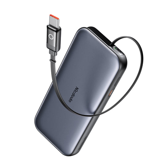 Eksterni punjač McDodo MC-5920 MetaFree, 10000mAh, 45W, PD, 2 x USB-C, Siva
