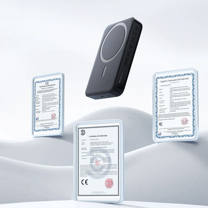 Spoljna bežična baterija McDodo MC-5931 Ambilight, 10000mAh, 30W, PD + FQI, 1 x QI - 1 x USB-C, Crna