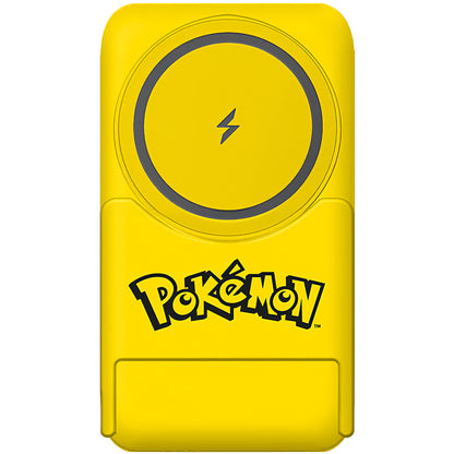 Bežična Eksterna Baterija OTL Pokemon Pikatchu, 5000mAh, 20W, PD + FQI, 1 x QI - 1 x USB-C, Žuta PK1191