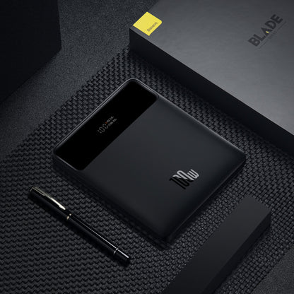 Baseus Blade Ultrathin External Battery, 20000mAh, 100W, QC + PD, 2 x USB-A - 2 x USB-C, Black PPBL000201 PPBL000201