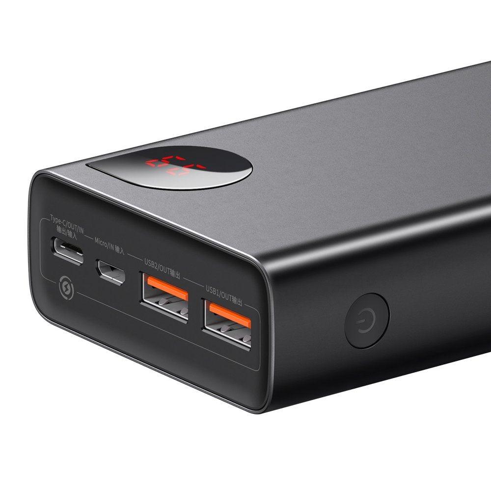 Baseus Adaman External Battery, 20000mAh, 65W, QC + PD, 1 x USB-C - 2 x USB-C, Black PPIMDA-D01 PPIMDA-D01 