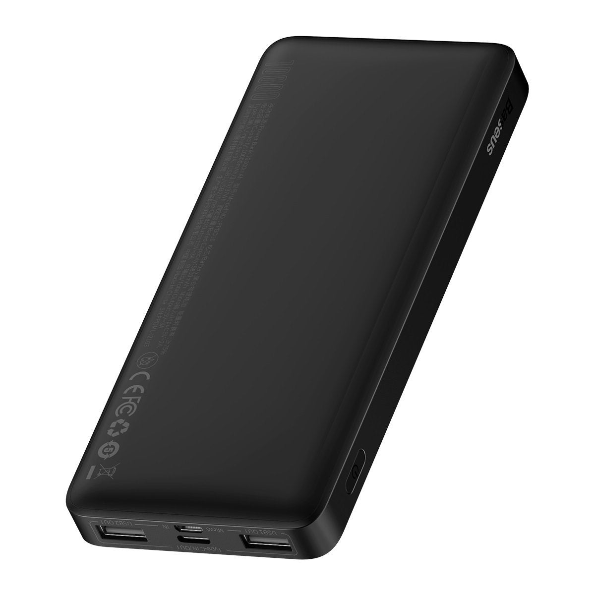 Spoljna baterija Baseus Bipow, 10000mAh, 15W, 1 x USB-C - 2 x USB-A, Crna PPBD050001