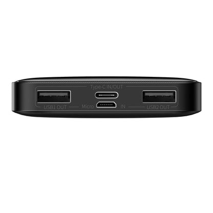 Spoljna baterija Baseus Bipow, 10000mAh, 15W, 1 x USB-C - 2 x USB-A, Crna PPBD050001