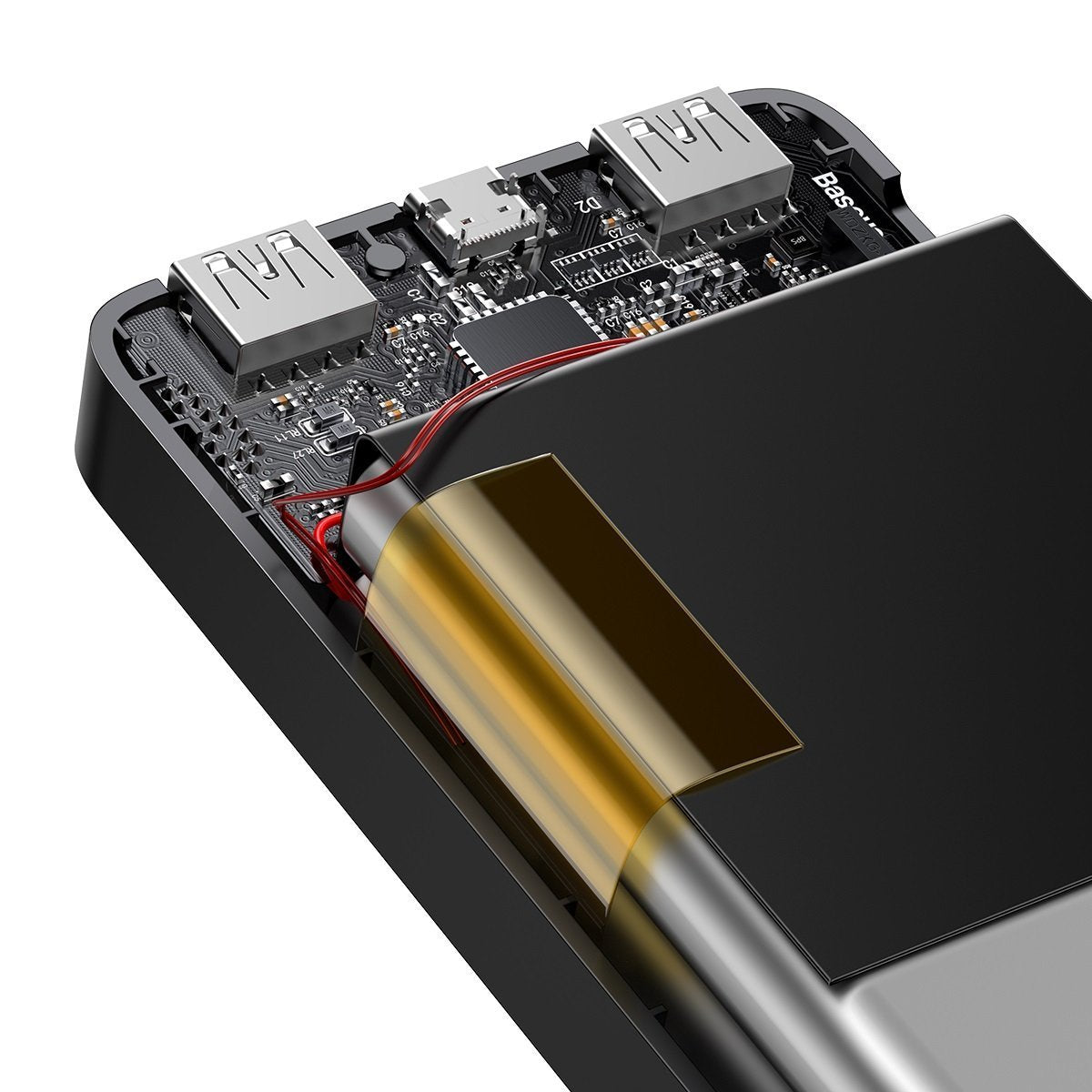 Spoljna baterija Baseus Bipow, 10000mAh, 15W, 1 x USB-C - 2 x USB-A, Crna PPBD050001
