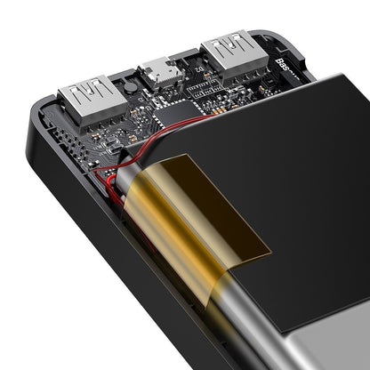 Spoljna baterija Baseus Bipow, 10000mAh, 15W, 1 x USB-C - 2 x USB-A, Crna PPBD050001