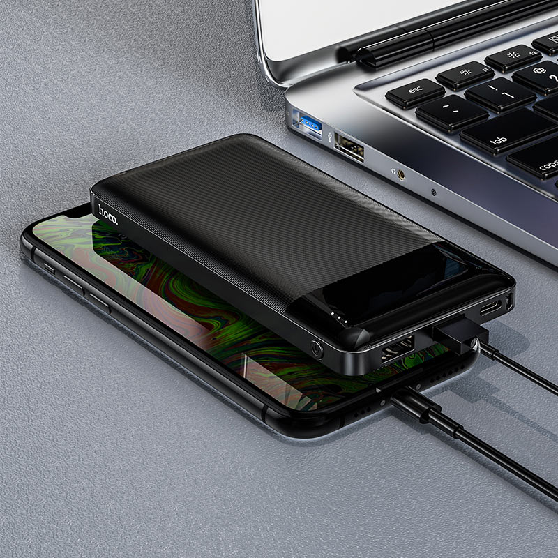 Eksterna baterija HOCO J72, 10000mAh, 10W, 2 x USB-A, Crna