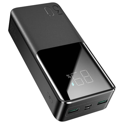 Eksterna baterija Joyroom JR-QP193, 30000mAh, 22.5W, QC + PD, 1 x USB-C - 2 x USB-A, Crna