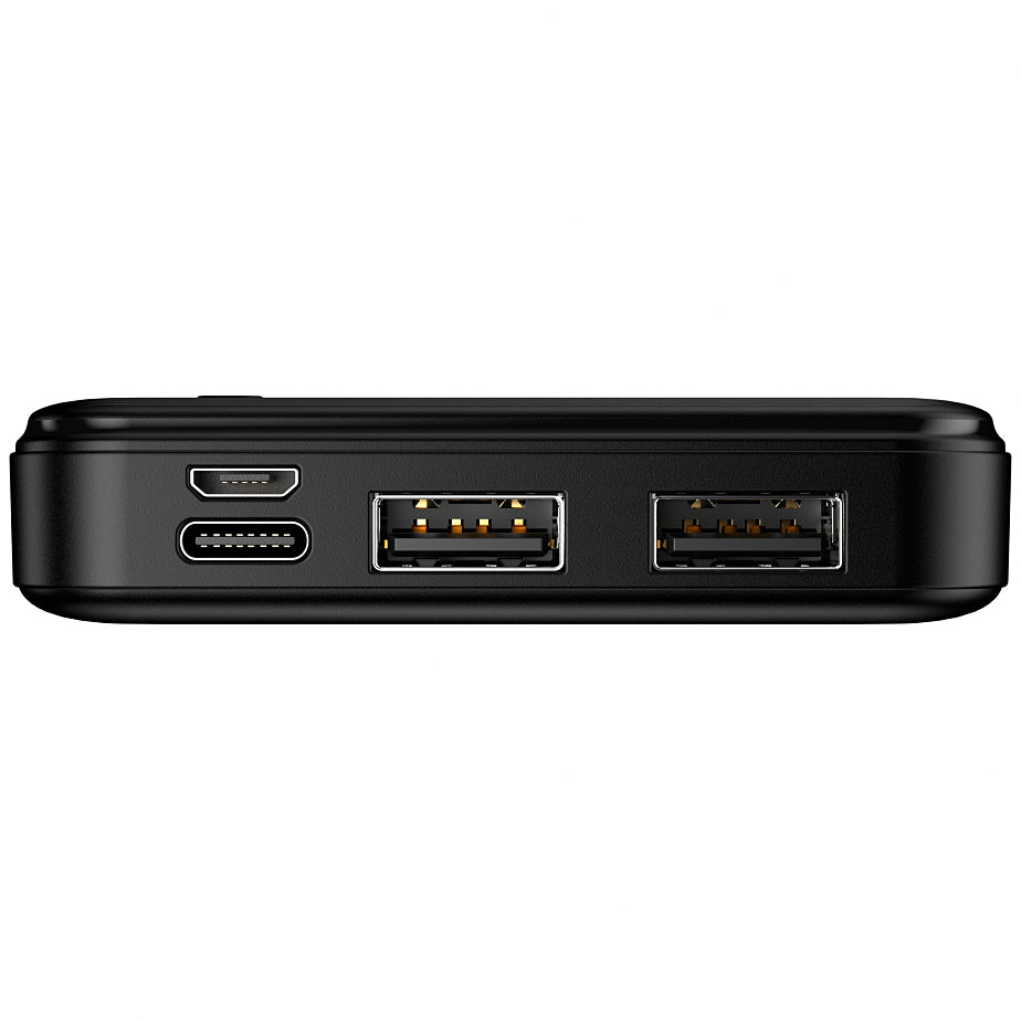 Eksterni punjač MaXlife MXPB-01, 10000mAh, 12W, 2 x USB-A, Crna