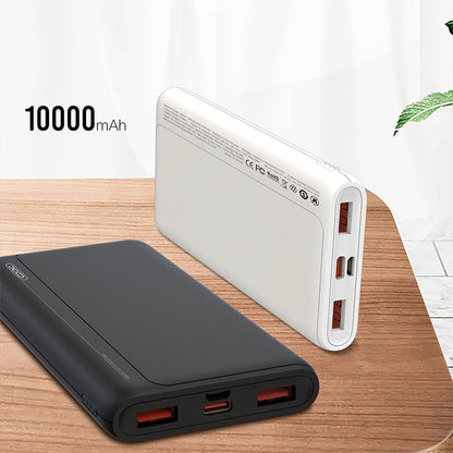 Spoljna baterija XO Design PR127, 20000mAh, 22.5W, QC + PD, 1 x USB-C - 2 x USB-A, Crna