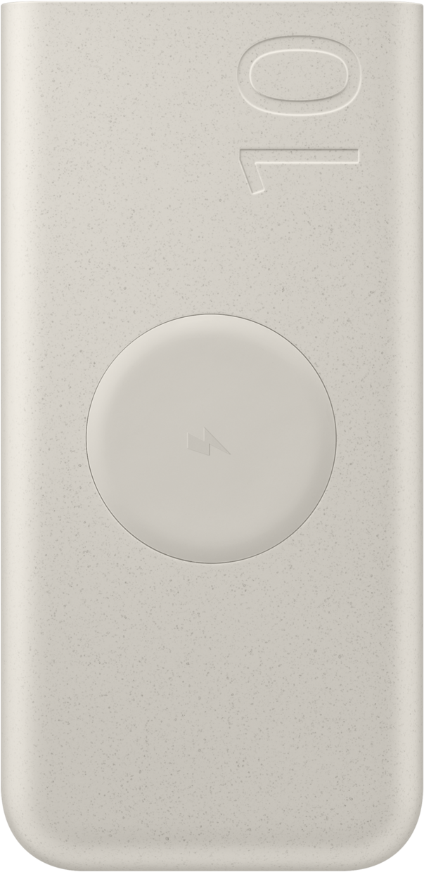 Spoljna Baterija Wireless Samsung, 10000mAh, 25W, PD + FQI, 1 x QI - 2 x USB-C, Bež EB-U2510XUEGEU