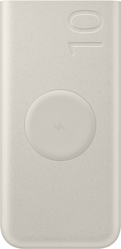 Spoljna Baterija Wireless Samsung, 10000mAh, 25W, PD + FQI, 1 x QI - 2 x USB-C, Bež EB-U2510XUEGEU
