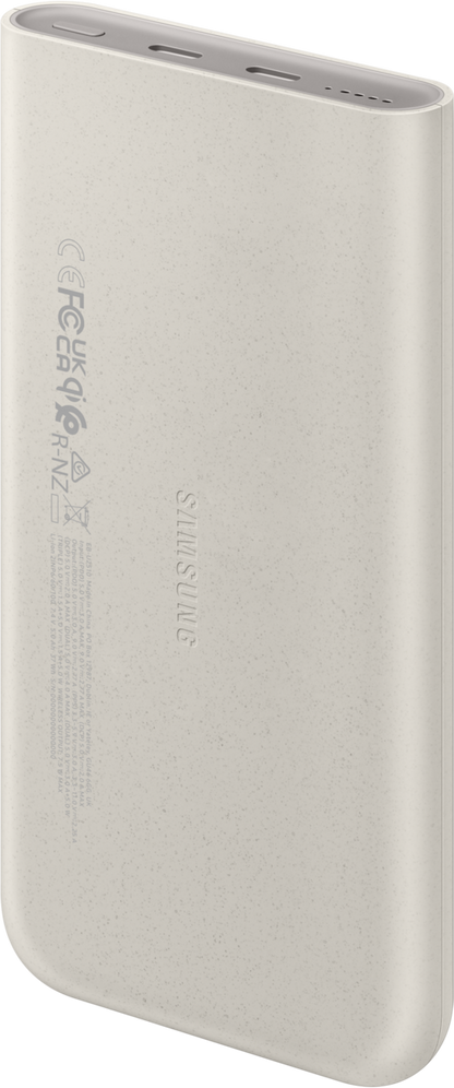 Spoljna Baterija Wireless Samsung, 10000mAh, 25W, PD + FQI, 1 x QI - 2 x USB-C, Bež EB-U2510XUEGEU