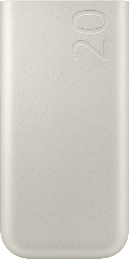 Samsung External Battery, 20000mAh, 45W, PD, 3 x USB-C, Beige EB-P4520XUEGEU 