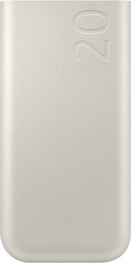 Samsung External Battery, 20000mAh, 45W, PD, 3 x USB-C, Beige EB-P4520XUEGEU 