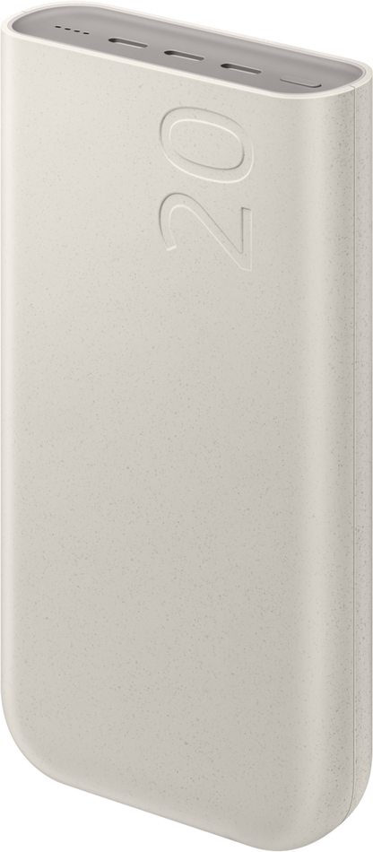Samsung External Battery, 20000mAh, 45W, PD, 3 x USB-C, Beige EB-P4520XUEGEU 