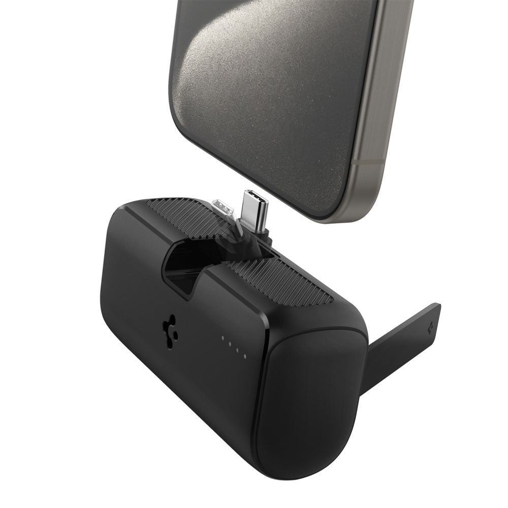 Spoljna baterija Spigen, 5000mAh, 22.5W, PD, 1 x USB-C, Crna