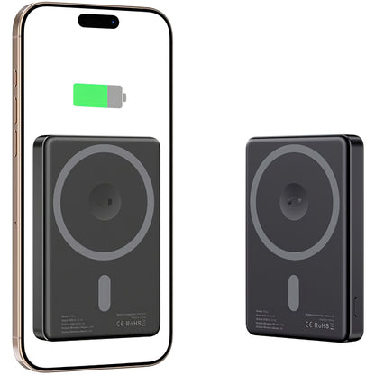 Eksterna Baterija Wireless Tech-Protect PB33 LifeMag, 5000mAh, 15W, FQI, 1 x QI - 1 x USB-C, Crna