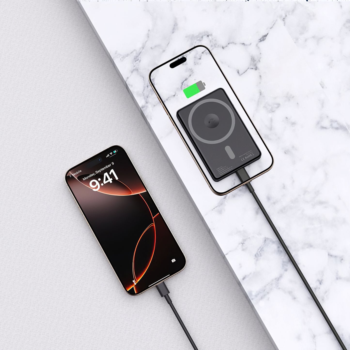 Eksterna Baterija Wireless Tech-Protect PB33 LifeMag, 5000mAh, 15W, FQI, 1 x QI - 1 x USB-C, Crna
