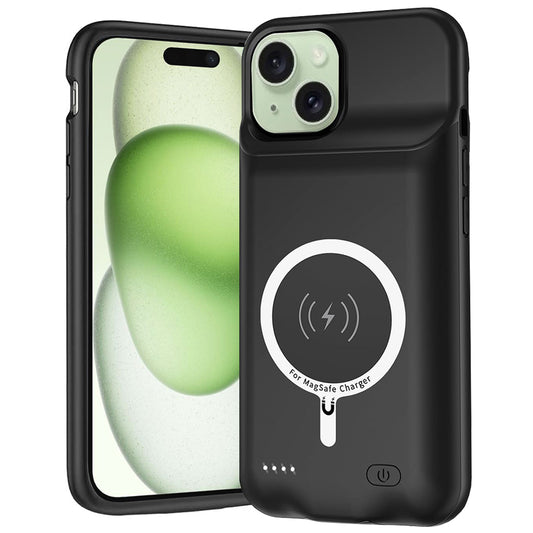 Eksterna baterija tip futrola Wireless Techsuit Power Pro Battery za Apple iPhone 15, 7000mAh, Crna