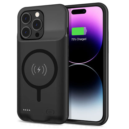 Eksterna Baterija Tip Futrola Wireless Techsuit Power Pro Battery za Apple iPhone 15 Pro, 7000mAh, Crna
