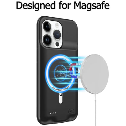 Eksterna Baterija Tip Futrola Wireless Techsuit Power Pro Battery za Apple iPhone 15 Pro, 7000mAh, Crna