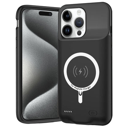 Eksterna Baterija Tip Futrola Wireless Techsuit Power Pro Battery za Apple iPhone 15 Pro, 7000mAh, Crna