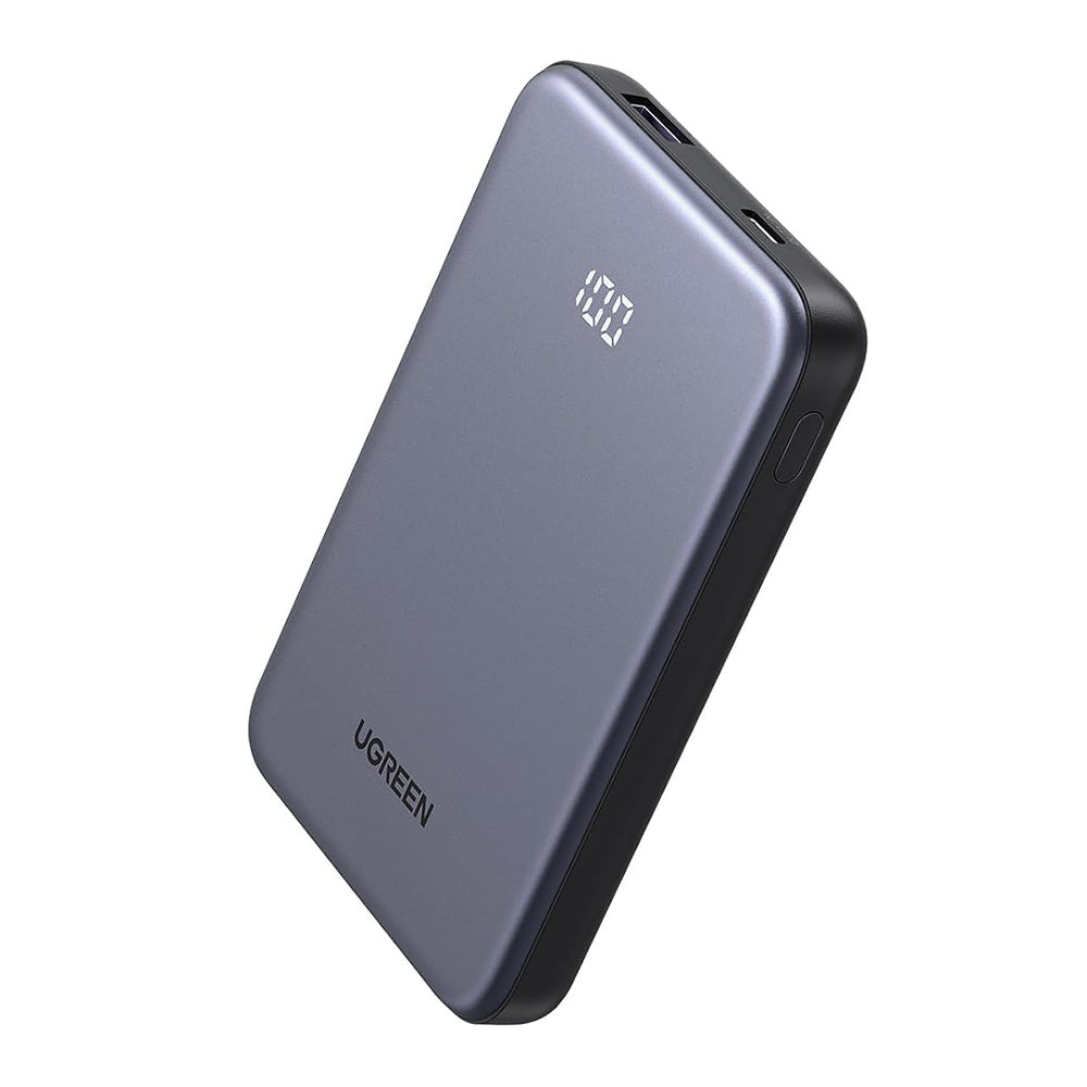 Eksterna baterija UGREEN 75131B, 10000mAh, 22.5W, QC + PD, 1 x USB-A - 1 x USB-C, Siva
