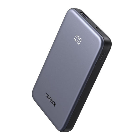 Eksterna baterija UGREEN 75131B, 10000mAh, 22.5W, QC + PD, 1 x USB-A - 1 x USB-C, Siva
