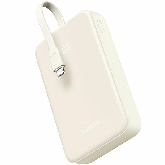 UGREEN PB505 External Battery, 20000mAh, 22.5W, QC + PD, 1 x USB-A - 2 x USB-C, Beige 
