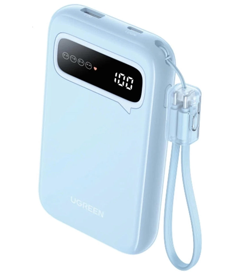 Spoljna baterija UGREEN PB522, 10000mAh, 20W, QC + PD, 1 x USB-A - 1 x USB-C, Plava