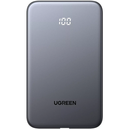 Eksterni punjač UGREEN PB526 (75161B), 10000mAh, 20W, QC + PD, 1 x USB-A - 2 x USB-C, Siva