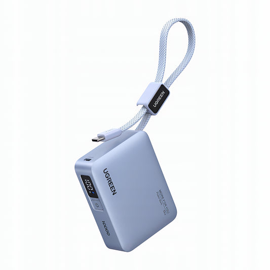Eksterna baterija UGREEN PB584 (75173B), 10000mAh, 33W, QC + PD, 1 x USB-A - 2 x USB-C, Plava