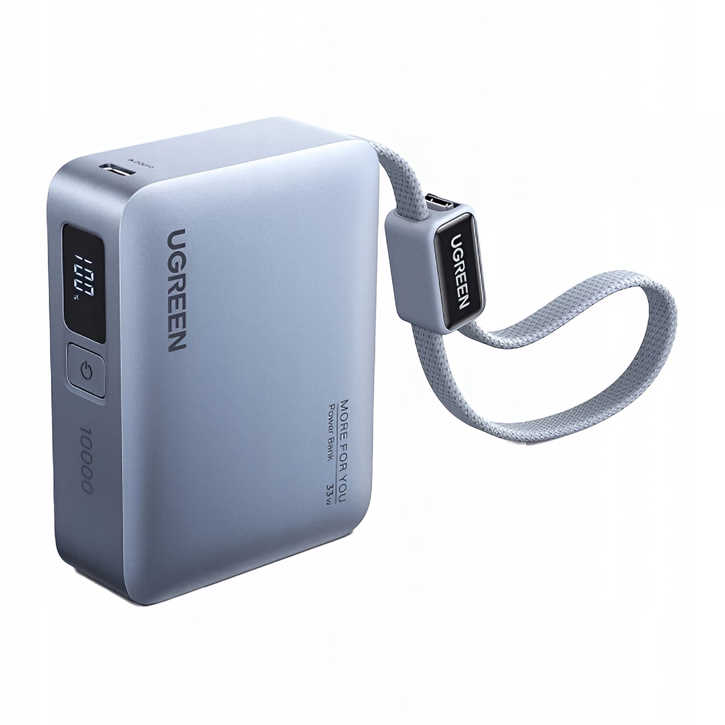 Eksterna baterija UGREEN PB584 (75173B), 10000mAh, 33W, QC + PD, 1 x USB-A - 2 x USB-C, Plava
