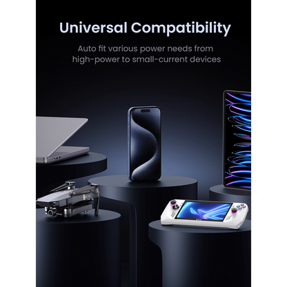 Eksterni punjač UGREEN PB770, 48000mAh, 300W, QC + PD, 2 x USB-A - 3 x USB-C, Siva, Refabrikovana