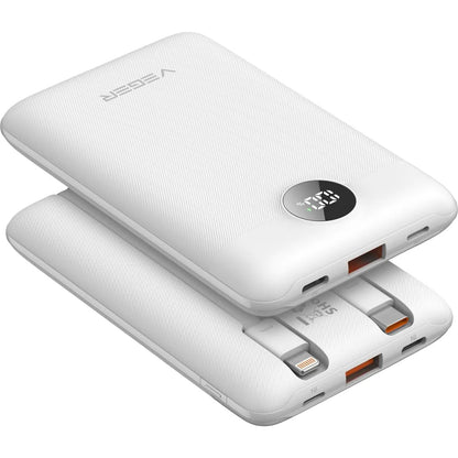 Spoljna baterija Veger C11C, 10000mAh, 22.5W, QC + PD, 1 x Lightning - 1 x USB-A - 2 x USB-C, Bela