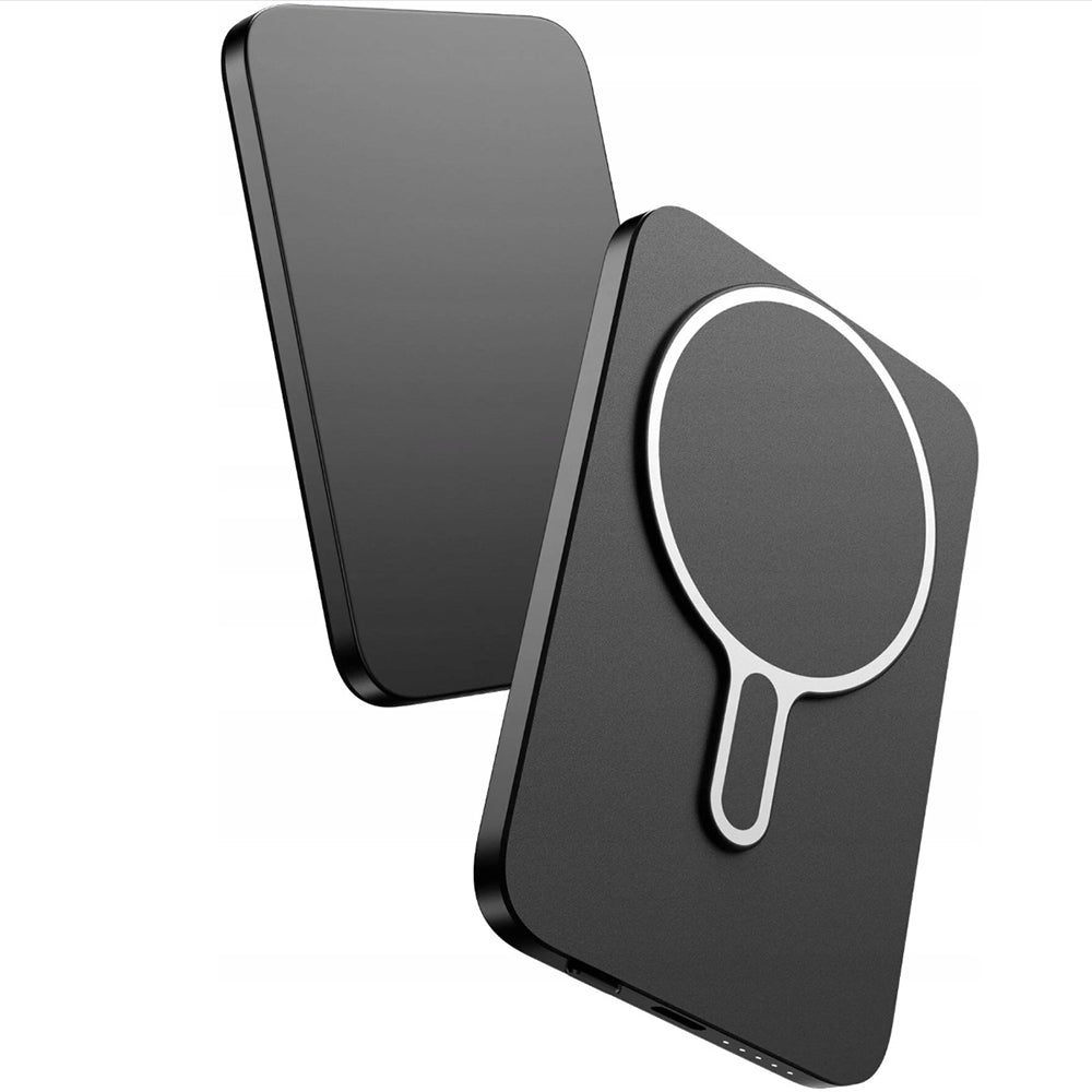 Spoljna baterija Wireless 3MK MagSnap Go, 5000mAh, 20W, PD + FQI, 1 x QI - 1 x USB-C, Siva