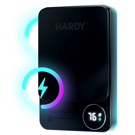 Spoljna baterija Wireless 3MK MagSynergy Ni+, 5000mAh, 22.5W, PD + FQI, 1 x QI - 1 x USB-C, Crna