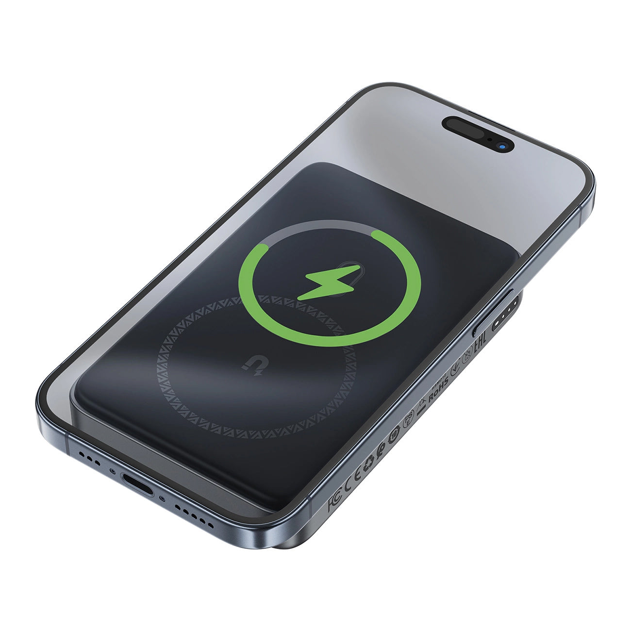 Spoljna Bežična Baterija Acefast M10, 10000mAh, 30W, PD + FQI, 1 x QI - 2 x USB-C, Crna