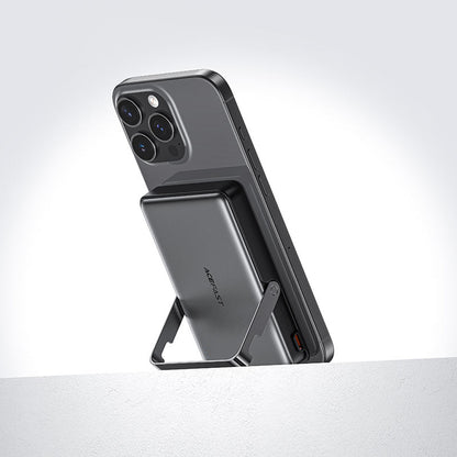 Spoljna baterija Wireless Acefast M17, 10000mAh, 22.5W, PD + FQI, 1 x QI - 1 x USB-C, Crna