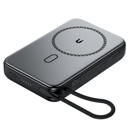 Spoljna bežična baterija Acefast M24, 10000mAh, 22.5W, PD + FQI, 1 x QI - 2 x USB-C, Siva