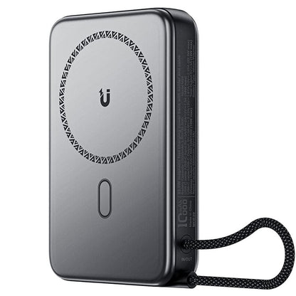 Spoljna bežična baterija Acefast M24, 10000mAh, 22.5W, PD + FQI, 1 x QI - 2 x USB-C, Siva