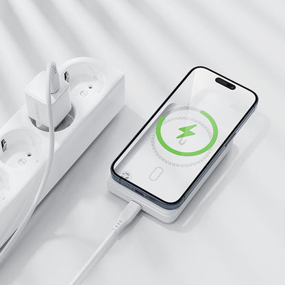 Spoljna baterija Wireless Acefast M26, 10000mAh, 20W, PD + FQI, 1 x QI - 1 x USB-C, Bela