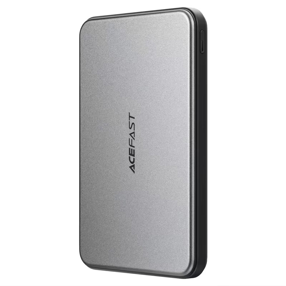 Spoljna baterija Wireless Acefast M30, 5000mAh, 20W, PD + FQI, 1 x QI - 2 x USB-C, Crna