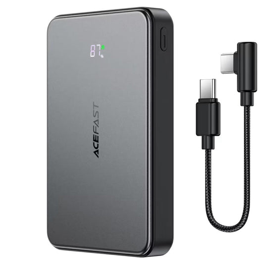 Spoljna baterija Wireless Acefast M31, 10000mAh, 22.5W, QC + PD + FQI, 1 x QI - 1 x USB-A - 2 x USB-C, Crna