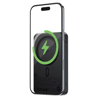 Spoljna baterija Wireless Acefast M31, 10000mAh, 22.5W, QC + PD + FQI, 1 x QI - 1 x USB-A - 2 x USB-C, Crna