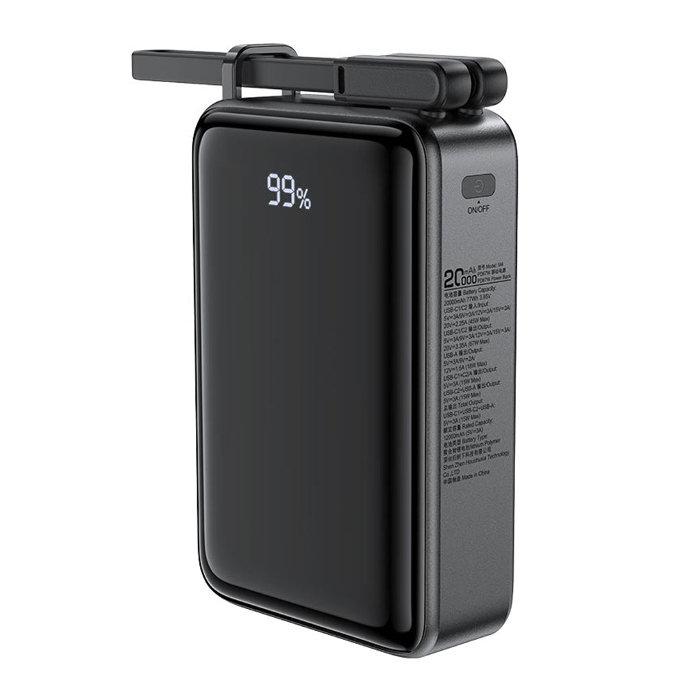 Spoljna baterija Acefast M4, 20000mAh, 67W, PD, 1 x USB-A - 2 x USB-C, Crna
