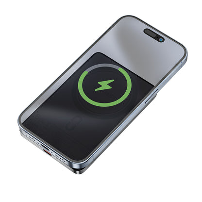 Spoljna baterija Wireless Acefast M8, 5000mAh, 18W, PD + FQI, 1 x QI - 1 x USB-C, Crna