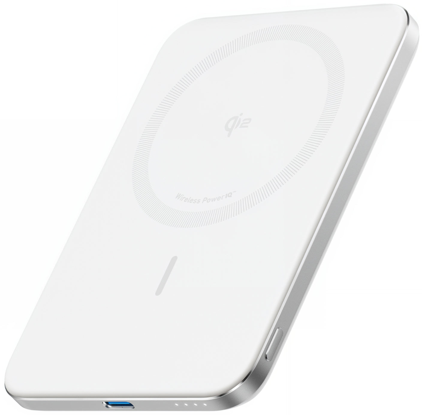 Spoljna bežična baterija Anker Nano, 5000mAh, 20W, PD + FQI, 1 x QI - 1 x USB-C, Bela A1665H21