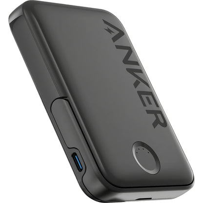 Spoljna Bežična Baterija Anker 322 MagGo, 5000mAh, 12W, 1 x QI - 1 x USB-C, Crna A1618G11