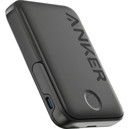 Vanjska baterija Anker 322 MagGo, bežična, 5000mAh, 12W, 1 x QI - 1 x USB-C, crna A1618G11